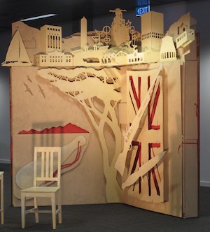The set for Page Turners was like an oversized pop-up book