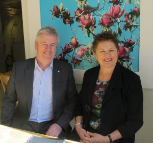 Sue Paterson, Executive Director of the NZ Festival and Mark Cassidy, Chief Executive of the Wellington Community Trust met to sign the agreement on behalf of their organisations.