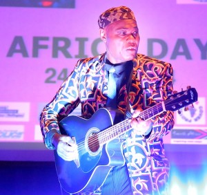 Sam Manzanza performing at Africa Day, 2014
